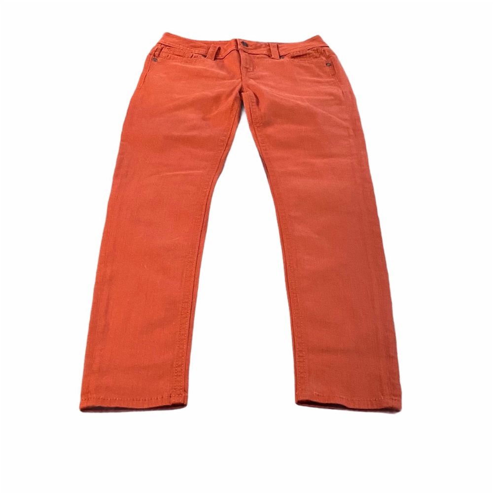 *SOLD* Miss Me Flame Orange Mid Rise Skinny Jeans - Picture 2 of 9